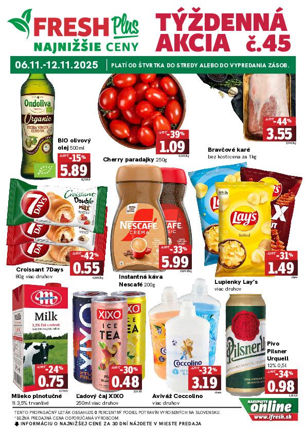Týždenná akcia FRESH Plus